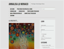 Tablet Screenshot of annalisalomonaco.com